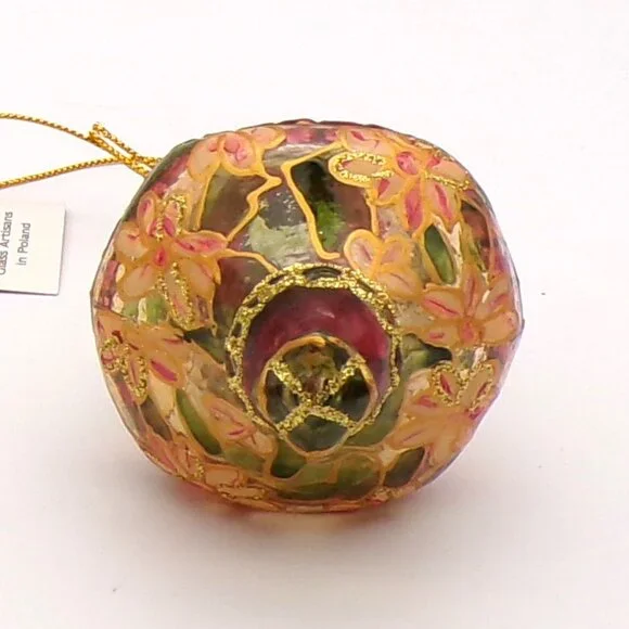 Vintage Stained Glass Christmas Ornament - Picture 4 of 7